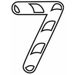 Disegno da colorare: Numero 7 (Apprendimento e Educazione) #221444 - Pagine da Colorare Stampabili Gratuite