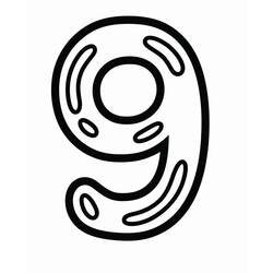 Disegno da colorare: Numero 9 (Apprendimento e Educazione) #221479 - Pagine da Colorare Stampabili Gratuite