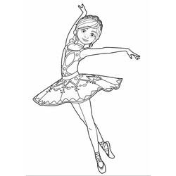 Disegni da colorare: Ballerina - Pagine da Colorare Stampabili Gratuite