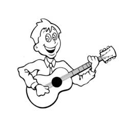 Disegni da colorare: Musicista - Pagine da Colorare Stampabili Gratuite