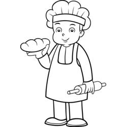 Disegni da colorare: Panettiere - Pagine da Colorare Stampabili Gratuite