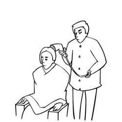 Disegno da colorare: Parrucchiere (Carriere e Professioni) #91340 - Pagine da Colorare Stampabili Gratuite