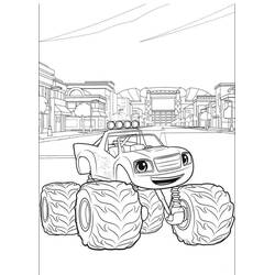 Disegni da colorare: Blaze e the Monster Machines - Pagine da Colorare Stampabili Gratuite