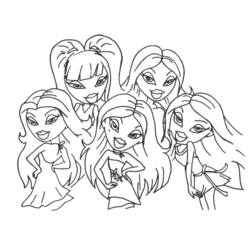 Disegni da colorare: Bratz - Pagine da Colorare Stampabili Gratuite