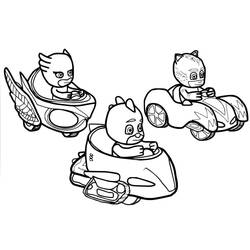 Disegno da colorare: PJ Masks (Cartoni Animati e Serie Animate) #175829 - Pagine da Colorare Stampabili Gratuite