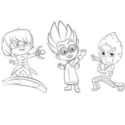 Disegno da colorare: PJ Masks (Cartoni Animati e Serie Animate) #175846 - Pagine da Colorare Stampabili Gratuite