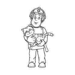 Disegno da colorare: Sam il Pompiere (Cartoni Animati e Serie Animate) #39843 - Pagine da Colorare Stampabili Gratuite