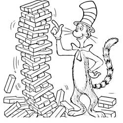 Disegno da colorare: The Cat in the Hat (Cartoni Animati e Serie Animate) #220489 - Pagine da Colorare Stampabili Gratuite