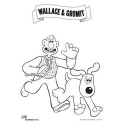 Disegni da colorare: Wallace e Gromit - Pagine da Colorare Stampabili Gratuite