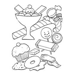 Disegno da colorare: Caramelle (Cibo e Nutrizione) #190799 - Pagine da Colorare Stampabili Gratuite