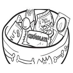 Disegno da colorare: Caramelle (Cibo e Nutrizione) #190818 - Pagine da Colorare Stampabili Gratuite