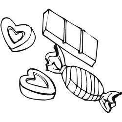 Disegno da colorare: Caramelle (Cibo e Nutrizione) #190823 - Pagine da Colorare Stampabili Gratuite