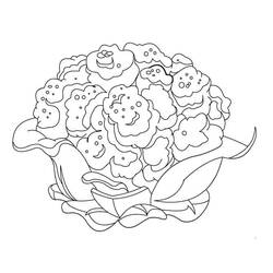Disegno da colorare: Cavolfiore (Cibo e Nutrizione) #207517 - Pagine da Colorare Stampabili Gratuite