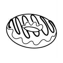 Disegno da colorare: Ciambella (Cibo e Nutrizione) #190511 - Pagine da Colorare Stampabili Gratuite