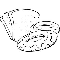 Disegno da colorare: Ciambella (Cibo e Nutrizione) #190542 - Pagine da Colorare Stampabili Gratuite