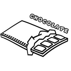 Disegno da colorare: Cioccolato (Cibo e Nutrizione) #214411 - Pagine da Colorare Stampabili Gratuite