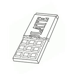 Disegno da colorare: Cioccolato (Cibo e Nutrizione) #214416 - Pagine da Colorare Stampabili Gratuite