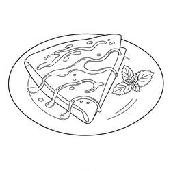 Disegno da colorare: Crêpes (Cibo e Nutrizione) #220665 - Pagine da Colorare Stampabili Gratuite