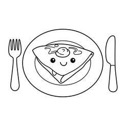 Disegno da colorare: Crêpes (Cibo e Nutrizione) #220668 - Pagine da Colorare Stampabili Gratuite