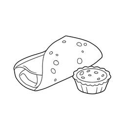 Disegno da colorare: Crêpes (Cibo e Nutrizione) #220677 - Pagine da Colorare Stampabili Gratuite