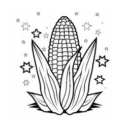 Disegni da colorare: Granturco - Pagine da Colorare Stampabili Gratuite