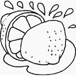 Disegno da colorare: Limone (Cibo e Nutrizione) #185003 - Pagine da Colorare Stampabili Gratuite