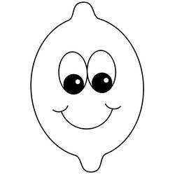 Disegno da colorare: Limone (Cibo e Nutrizione) #185010 - Pagine da Colorare Stampabili Gratuite