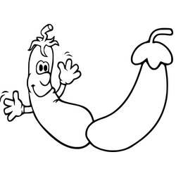 Disegno da colorare: Melanzana (Cibo e Nutrizione) #207496 - Pagine da Colorare Stampabili Gratuite