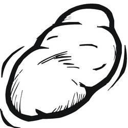 Disegno da colorare: Patata (Cibo e Nutrizione) #207420 - Pagine da Colorare Stampabili Gratuite