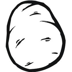 Disegno da colorare: Patata (Cibo e Nutrizione) #207430 - Pagine da Colorare Stampabili Gratuite