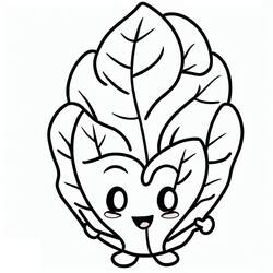 Disegno da colorare: Spinaci (Cibo e Nutrizione) #187656 - Pagine da Colorare Stampabili Gratuite