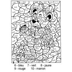 Disegni da colorare: Colorazione Magica delle Addizioni - Pagine da Colorare Stampabili Gratuite