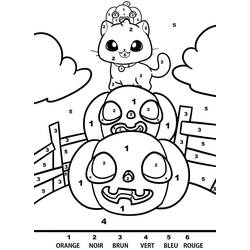Disegno da colorare: Halloween Magico (Colora con i Numeri) #198028 - Pagine da Colorare Stampabili Gratuite