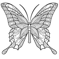 Disegno da colorare: Farfalla Adulta (Colorare Adulti) #174329 - Pagine da Colorare Stampabili Gratuite