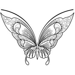 Disegno da colorare: Farfalla Adulta (Colorare Adulti) #174330 - Pagine da Colorare Stampabili Gratuite