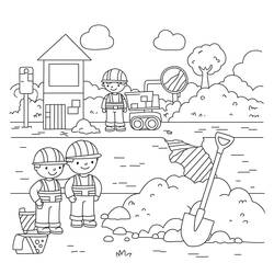 Disegno da colorare: Cantiere (Edifici e Architettura) #220863 - Pagine da Colorare Stampabili Gratuite