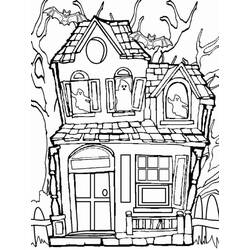 Disegno da colorare: Casa Stregata (Edifici e Architettura) #198058 - Pagine da Colorare Stampabili Gratuite