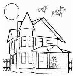 Disegno da colorare: Casa Stregata (Edifici e Architettura) #198069 - Pagine da Colorare Stampabili Gratuite