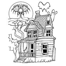 Disegno da colorare: Casa Stregata (Edifici e Architettura) #198071 - Pagine da Colorare Stampabili Gratuite