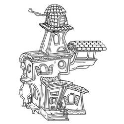 Disegno da colorare: Casa Stregata (Edifici e Architettura) #198074 - Pagine da Colorare Stampabili Gratuite