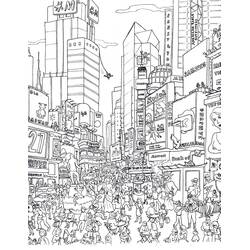 Disegno da colorare: Città (Edifici e Architettura) #200590 - Pagine da Colorare Stampabili Gratuite