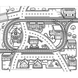 Disegni da colorare: Città - Pagine da Colorare Stampabili Gratuite