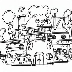 Disegno da colorare: Fabbrica (Edifici e Architettura) #185543 - Pagine da Colorare Stampabili Gratuite