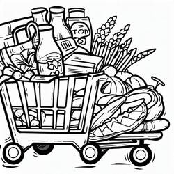 Disegno da colorare: Negozio di Alimentari (Edifici e Architettura) #192122 - Pagine da Colorare Stampabili Gratuite