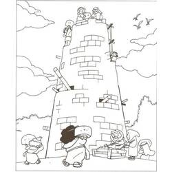 Disegno da colorare: Torre di Babele (Edifici e Architettura) #213638 - Pagine da Colorare Stampabili Gratuite