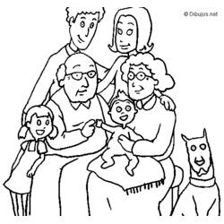 Disegno da colorare: Famiglia (Famiglia e Amici) #95096 - Pagine da Colorare Stampabili Gratuite