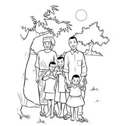 Disegno da colorare: Famiglia (Famiglia e Amici) #95121 - Pagine da Colorare Stampabili Gratuite