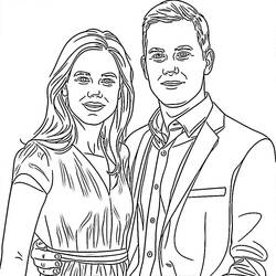 Disegno da colorare: Mamma e Papà (Famiglia e Amici) #217773 - Pagine da Colorare Stampabili Gratuite