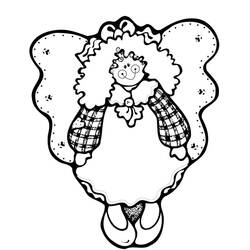 Disegno da colorare: Angelo di Natale (Feste e Celebrazioni) #200063 - Pagine da Colorare Stampabili Gratuite