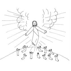Disegno da colorare: Ascensione di Gesù (Feste e Celebrazioni) #181413 - Pagine da Colorare Stampabili Gratuite